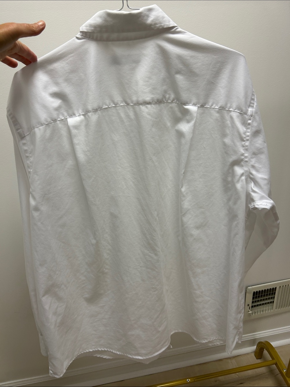 Men's White Dress Shirt – Classic Long Sleeve Button-Up image 3